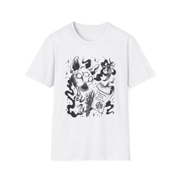 Magical Brew Recipe - Dark Magic In Black & White - Unisex T-Shirt