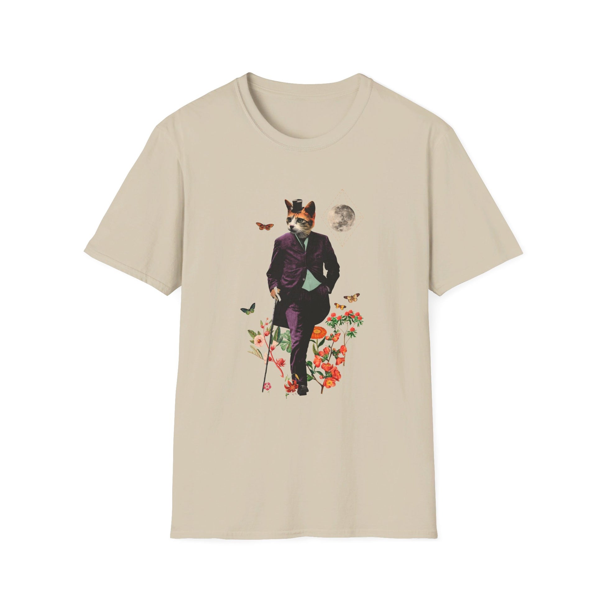 Cat - Animal Human - Front Design - Premium Bio Unisex T-Shirt - Pure Face Streetwear