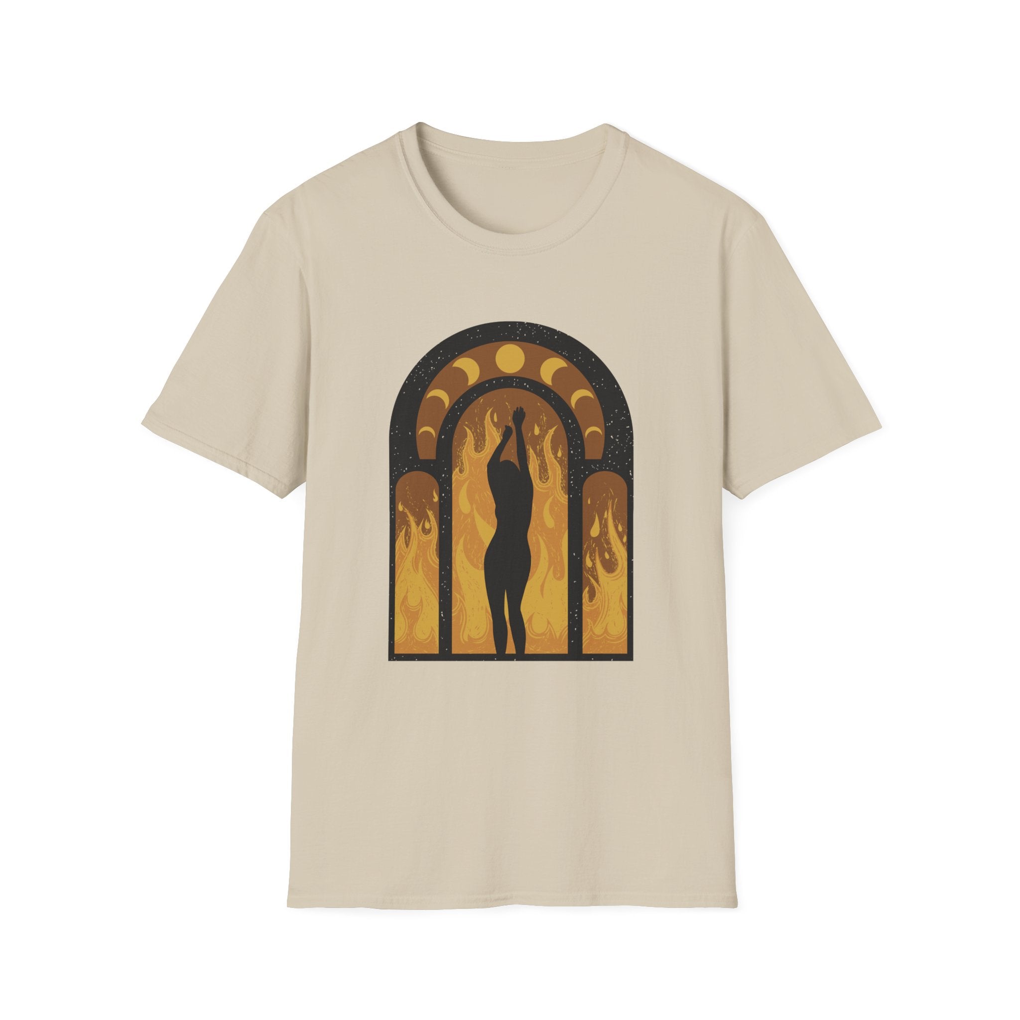 Witch Woman in a Fire - Wicked Magic Witches - Unisex T-Shirt