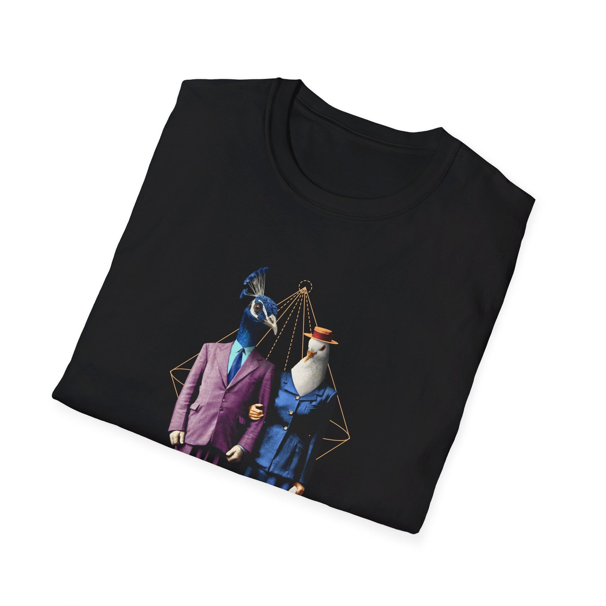 Birds Couple - Animal Human - Front Design - Premium Bio Unisex T-Shirt - Pure Face Streetwear