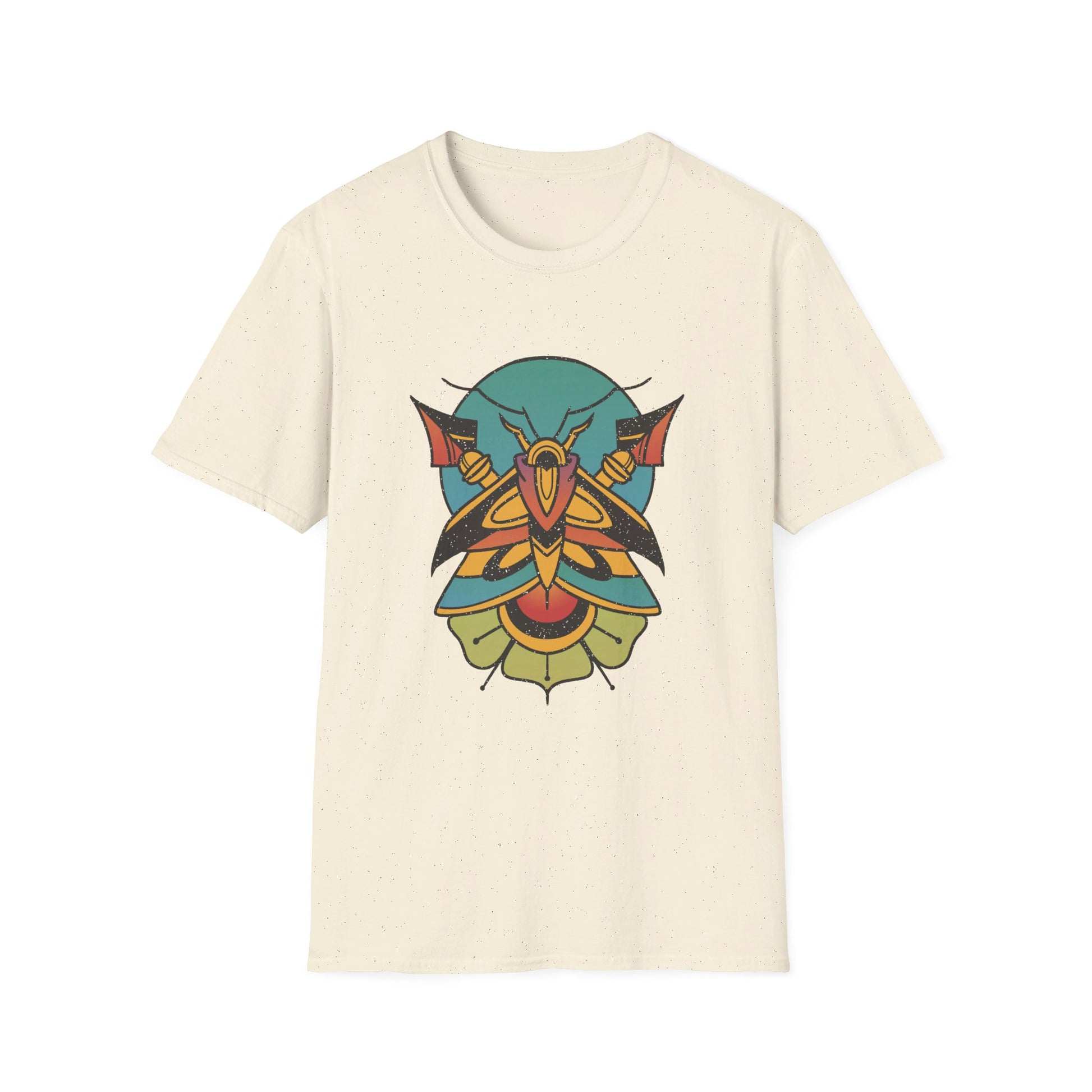 Moth Tattoo - Old School Tattoo - Front Design - Premium Bio Unisex T-Shirt - Pure Face Streetwear