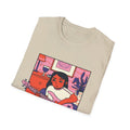 Girl playing Gitarre - Cozy at Home - Front Design - Premium Bio Unisex T-Shirt - Pure Face Streetwear