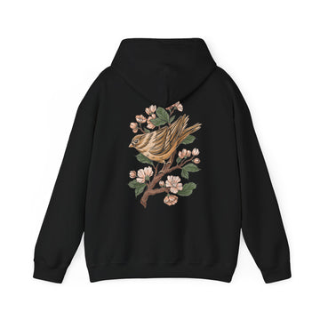 Sparrow Cherry Blossom - Animals In Nature - Unisex Hoodie