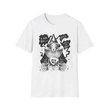 Crystal Ball - Dark Magic In Black & White - Unisex T-Shirt