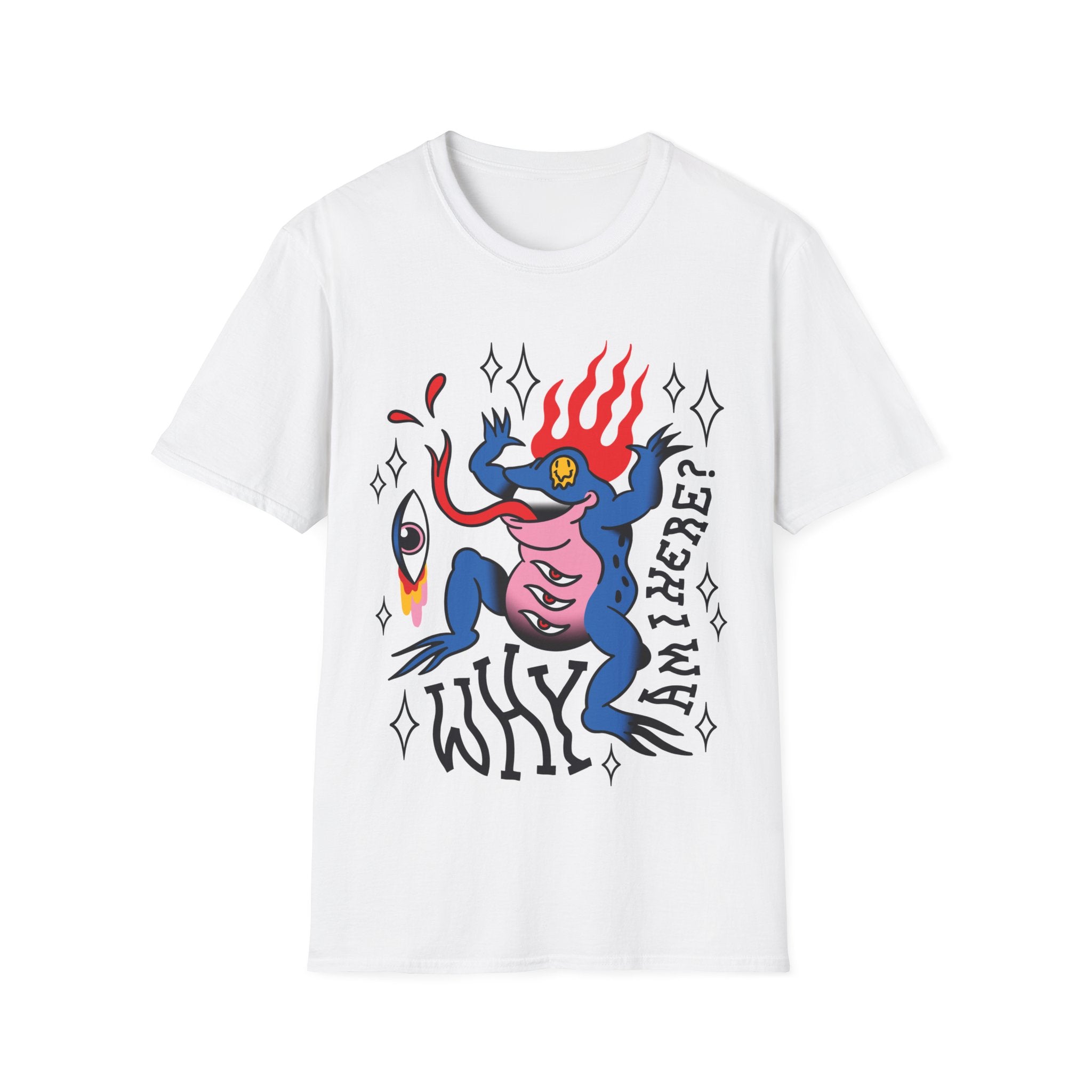 Frog on Fire- Trippy Tattoo - Unisex T-Shirt