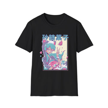 Cute Anime Girl with plushie - Harajuku Anime Girl - Unisex T-Shirt