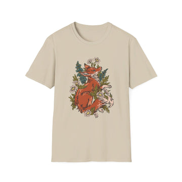 Fox Momiles - Animals In Nature - Front Design - Premium Bio Unisex T-Shirt - Pure Face Streetwear