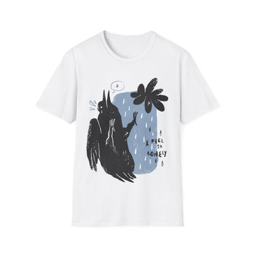 I feel so lonley - Moody Birds - Unisex T-Shirt - Front Print