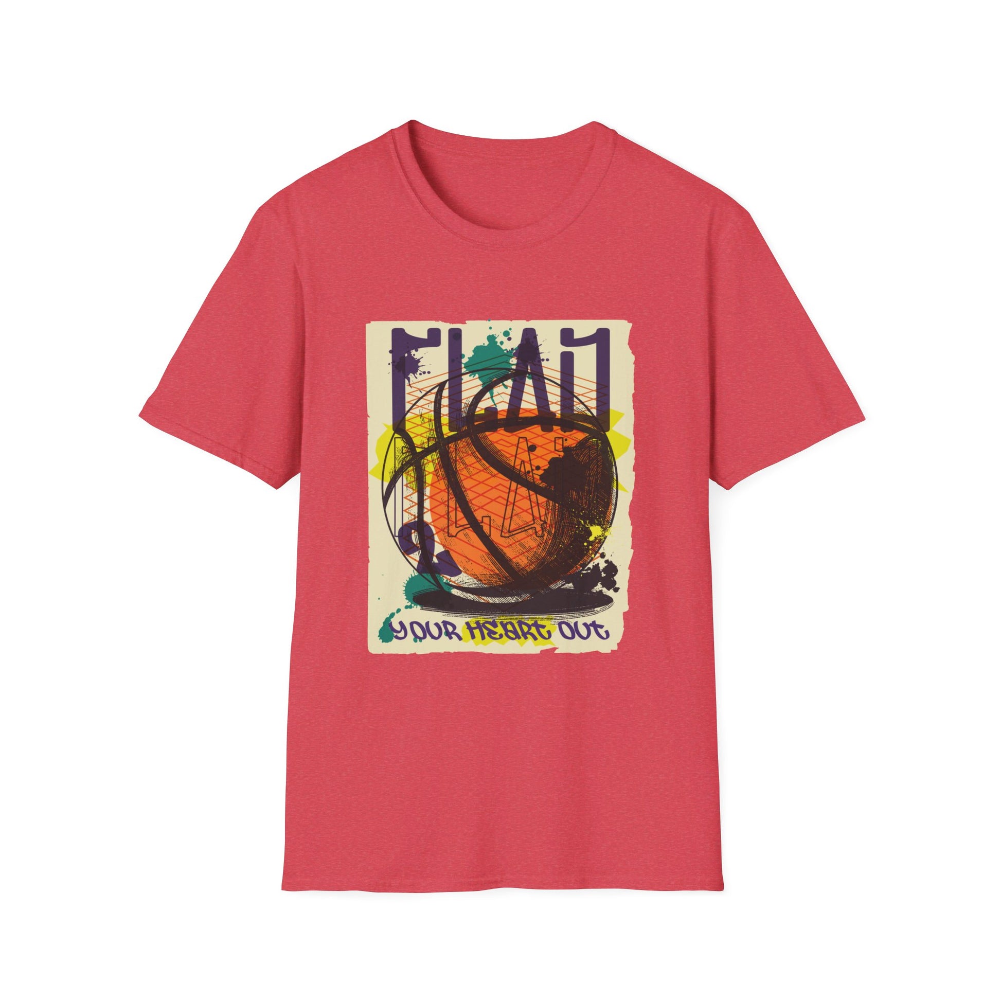 Basketball - Urban Graffiti - Front Design - Premium Bio Unisex T-Shirt - Pure Face Streetwear