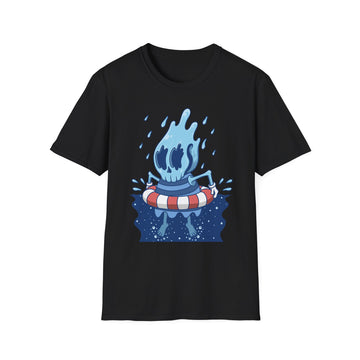 Water Skull - Streetwear - I'm Fine Kollektion - Unisex T-Shirt