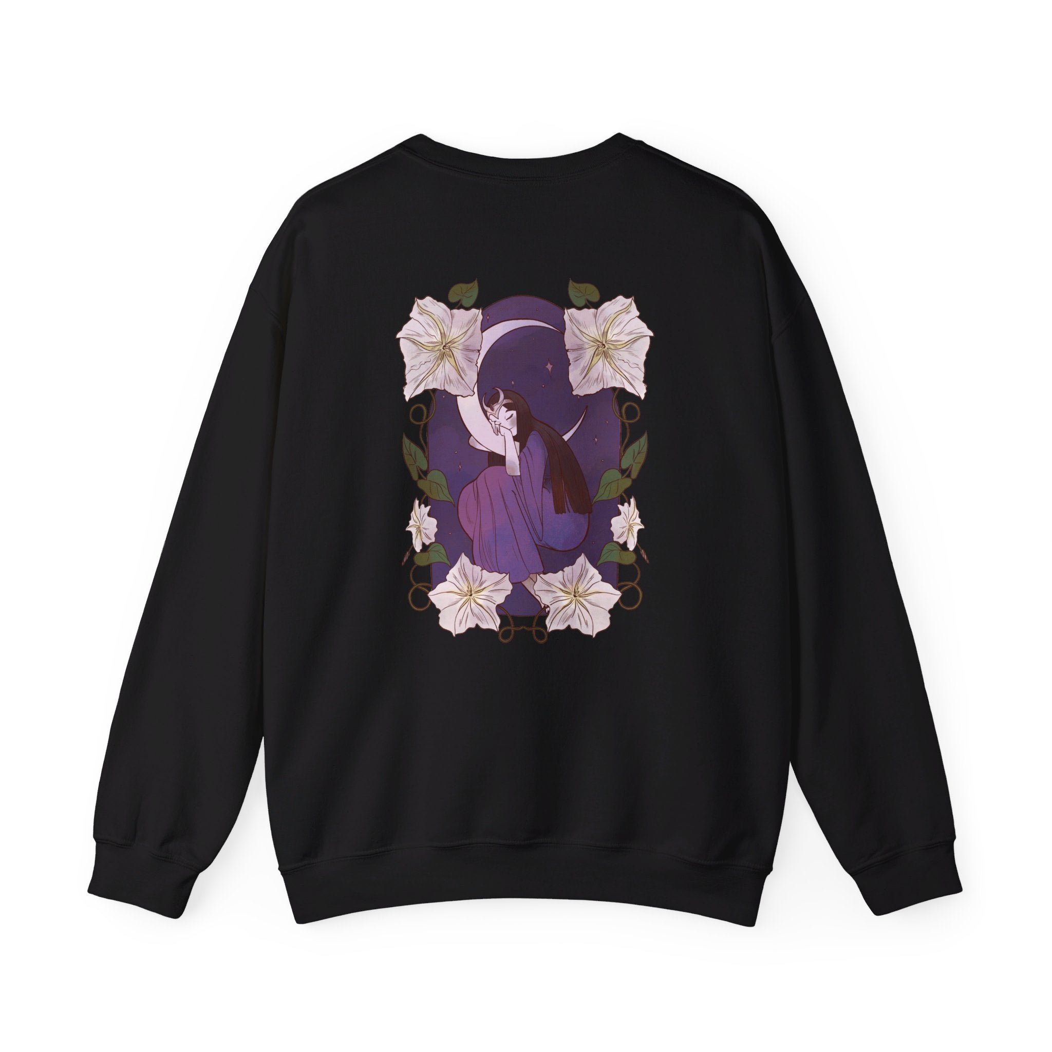 Fairy Tale Moon - Fairy Tail World - Back Design - Premium Unisex Heavy Blend™ Crewneck Sweatshirt