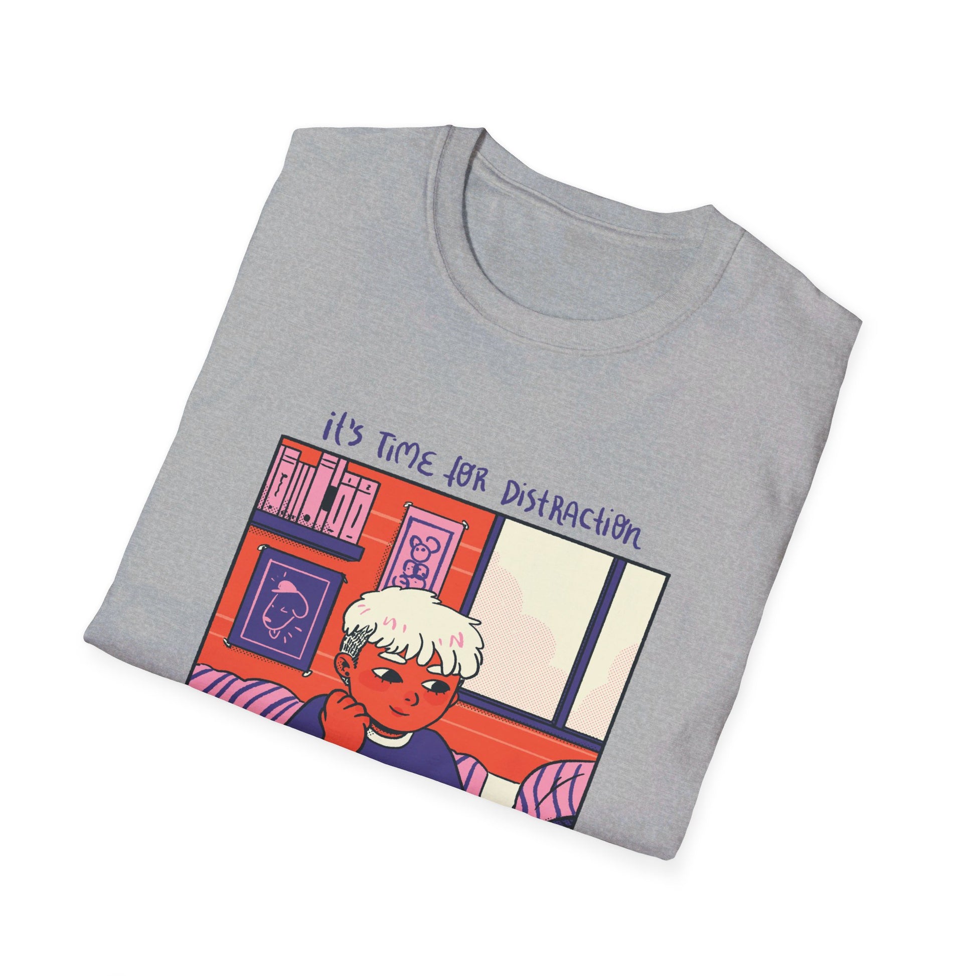 Girl learning - Cozy at Home - Front Design - Premium Bio Unisex T-Shirt - Pure Face Streetwear