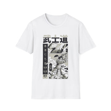 Two Samurai - Samurai Manga - Unisex T-Shirt - Front Print