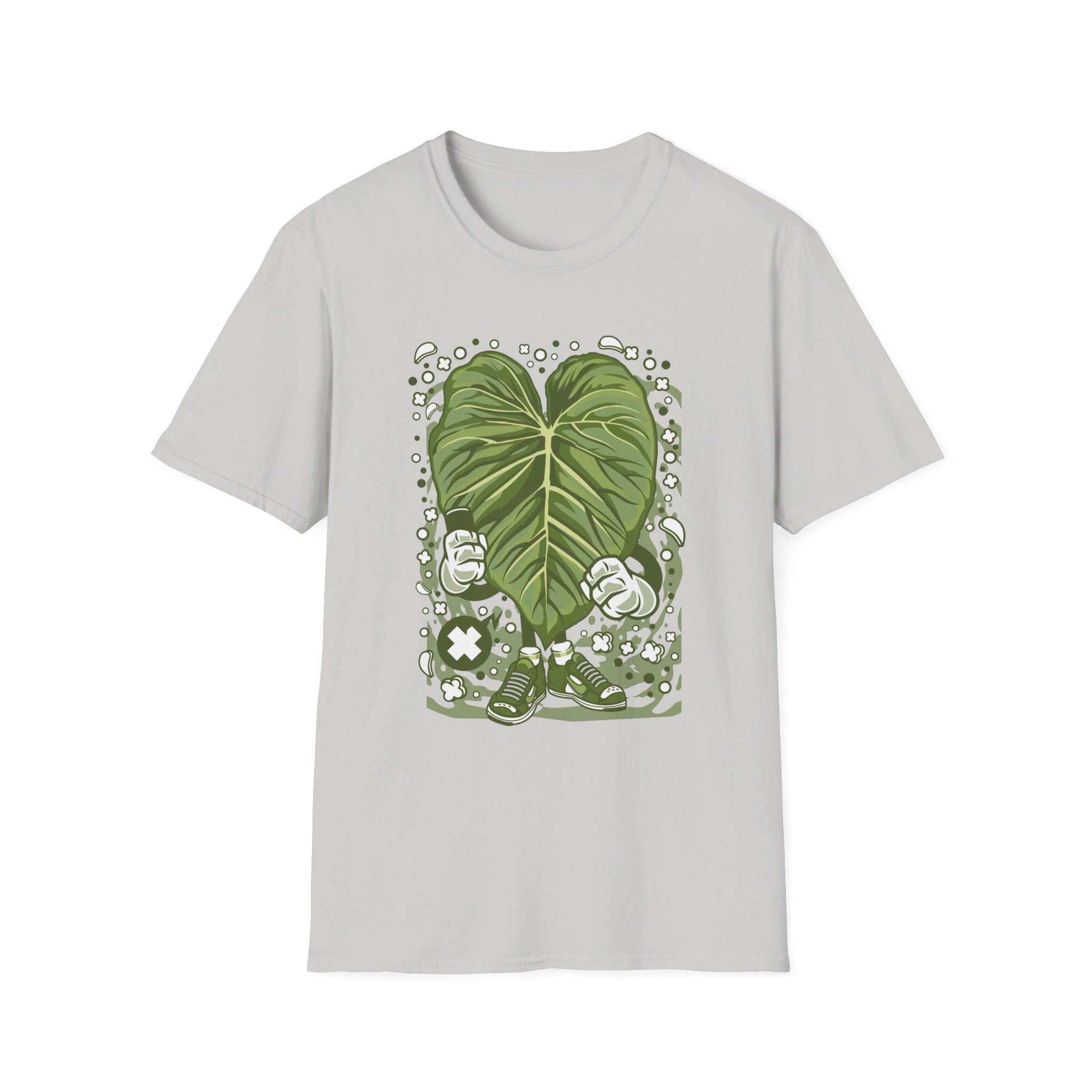 Philodendron Majestic - Cartoon Plants - Front Design - Premium Bio Unisex T-Shirt