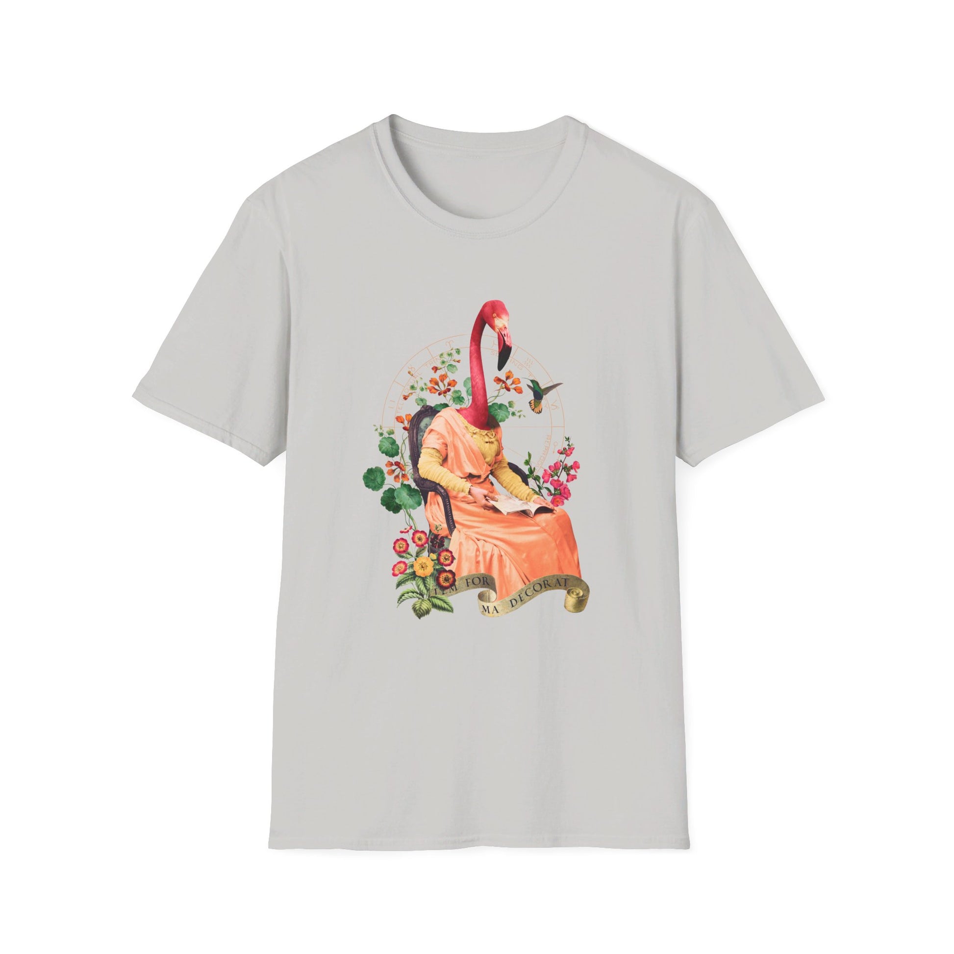 Flamingo - Animal Human - Front Design - Premium Bio Unisex T-Shirt - Pure Face Streetwear