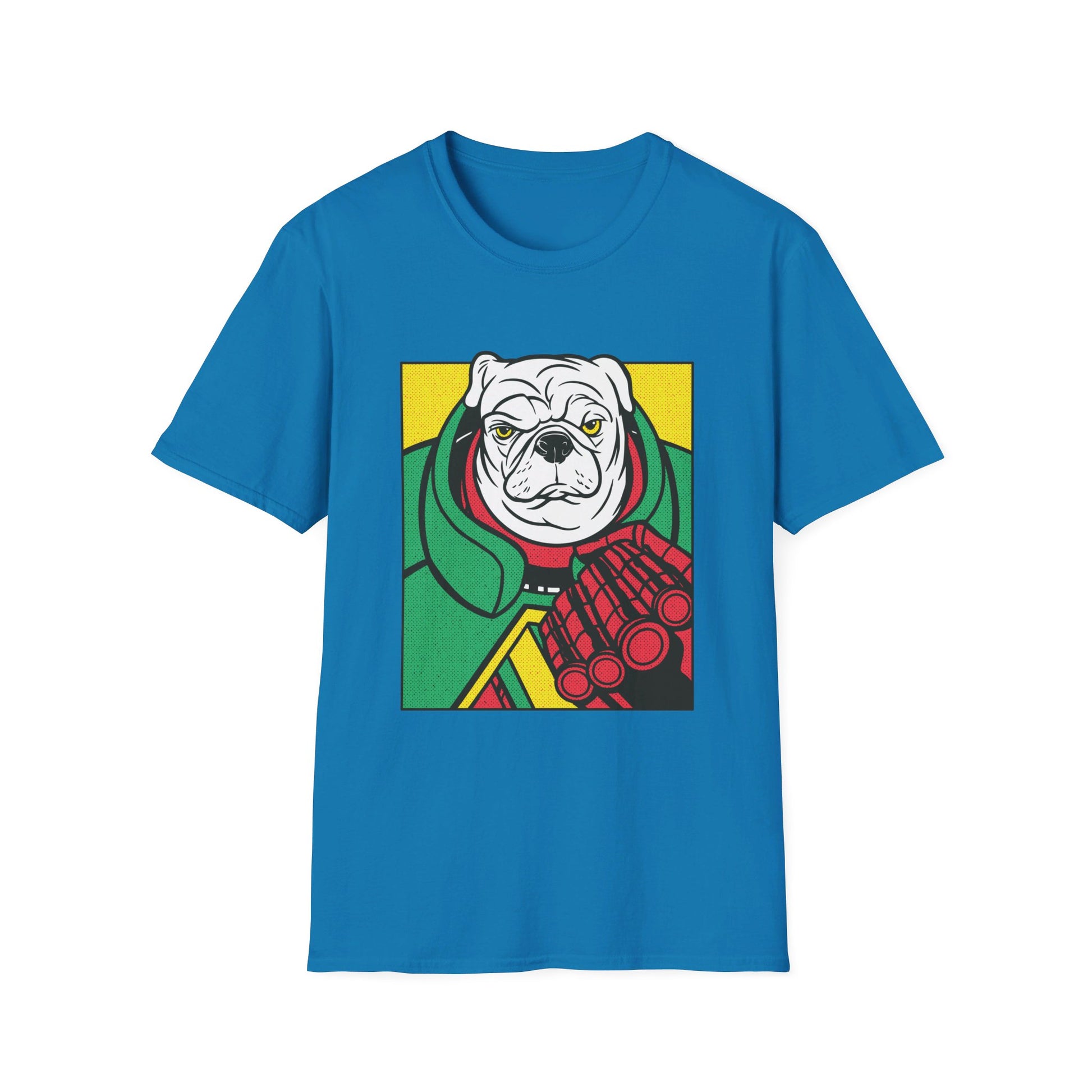 Pug Angry Dog - Comic Mafia - Front Design - Premium Bio Unisex T-Shirt - Pure Face Streetwear