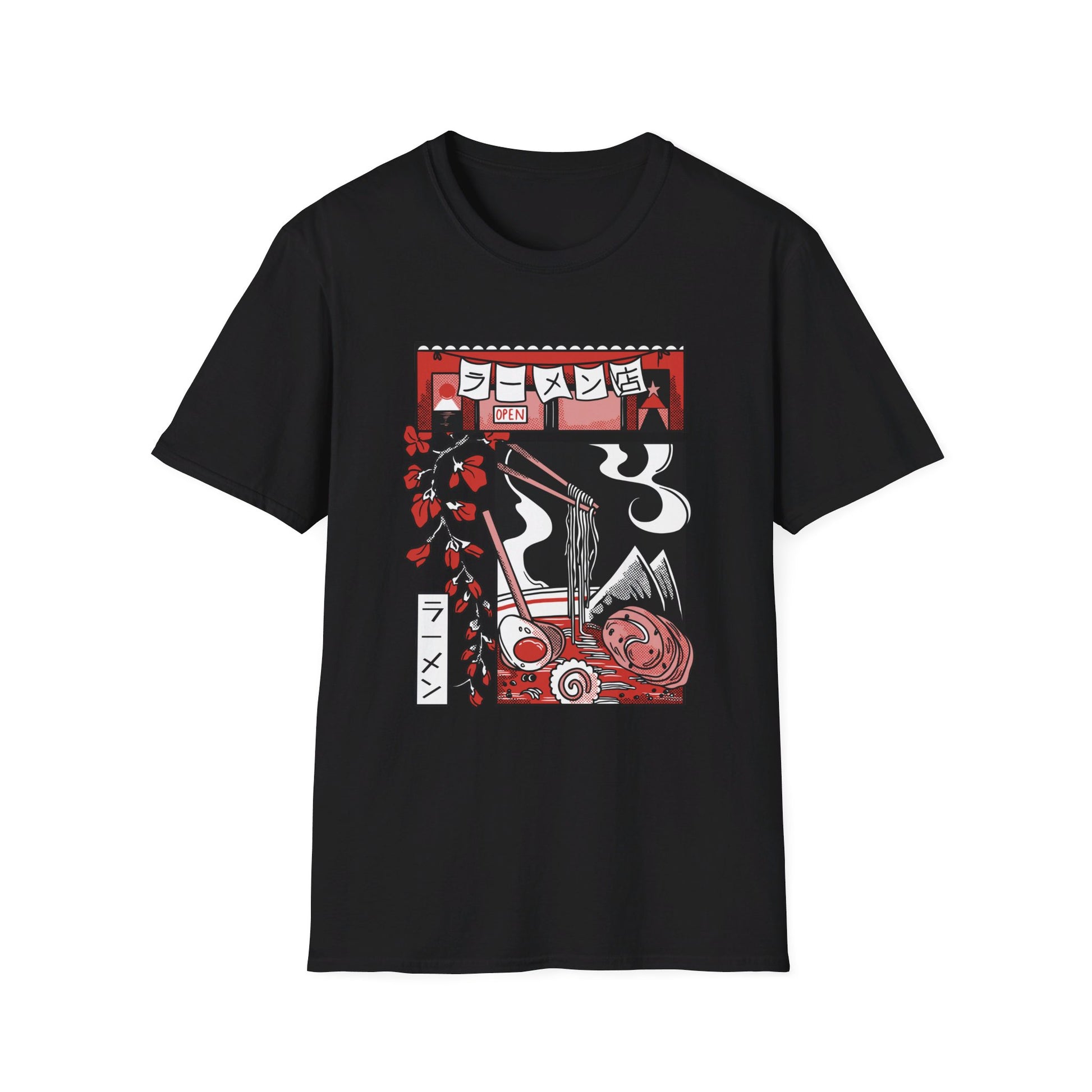 Japanese Ramen Food - Slice Of Life - Front Design - Premium Bio Unisex T-Shirt - Pure Face Streetwear