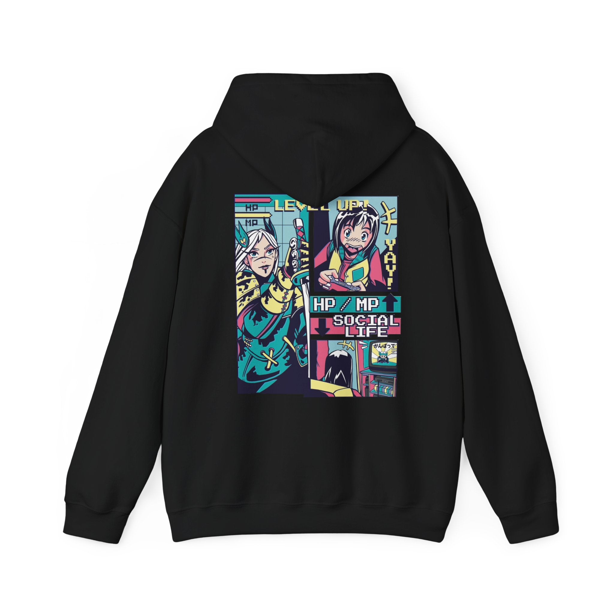 Anime Level Up Vaporwave - Anime Vaporwave - Unisex Hoodie