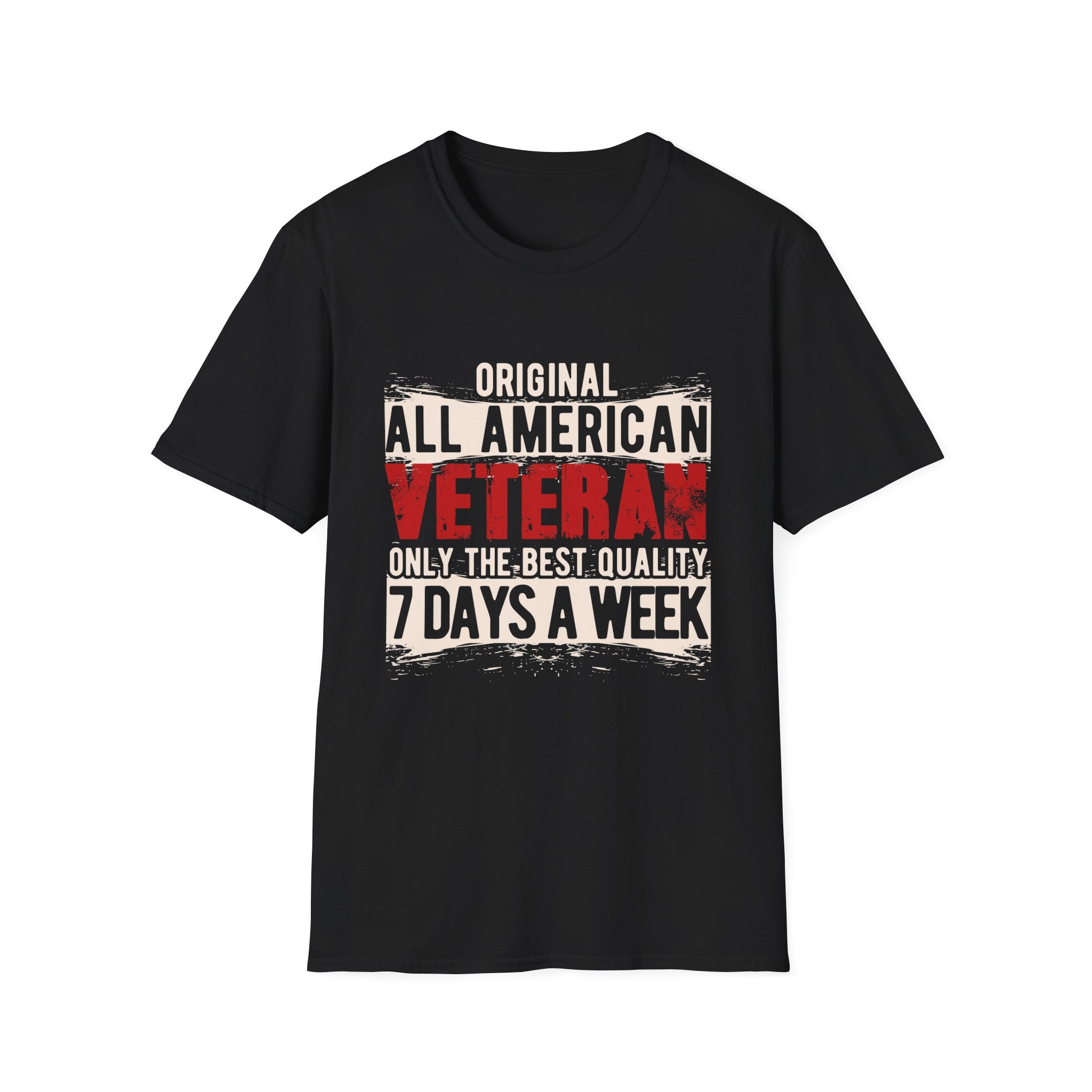 Original all American Veteran only the best quality 7 Days a Week - Veteran - Front Design - Premium Bio Unisex T-Shirt