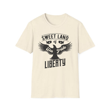 Sweet Land of Liberty - American Patriots - Front Design - Premium Bio Unisex T-Shirt