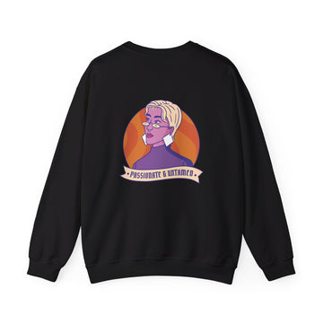 Passionate & Untamed - Strong Feminist Woman - Back Design - Premium Unisex Heavy Blend™ Crewneck Sweatshirt