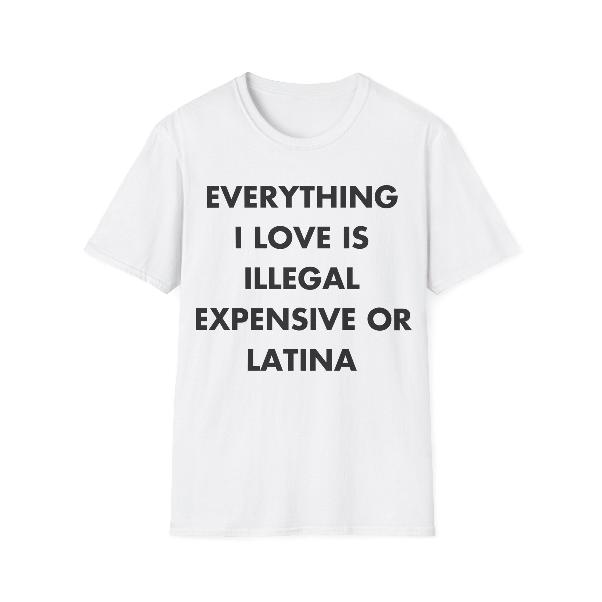 EVERYTHING I LOVE IS ILLEGAL EXPENSIVE OR LATINA - Everything I Love - Unisex T-Shirt