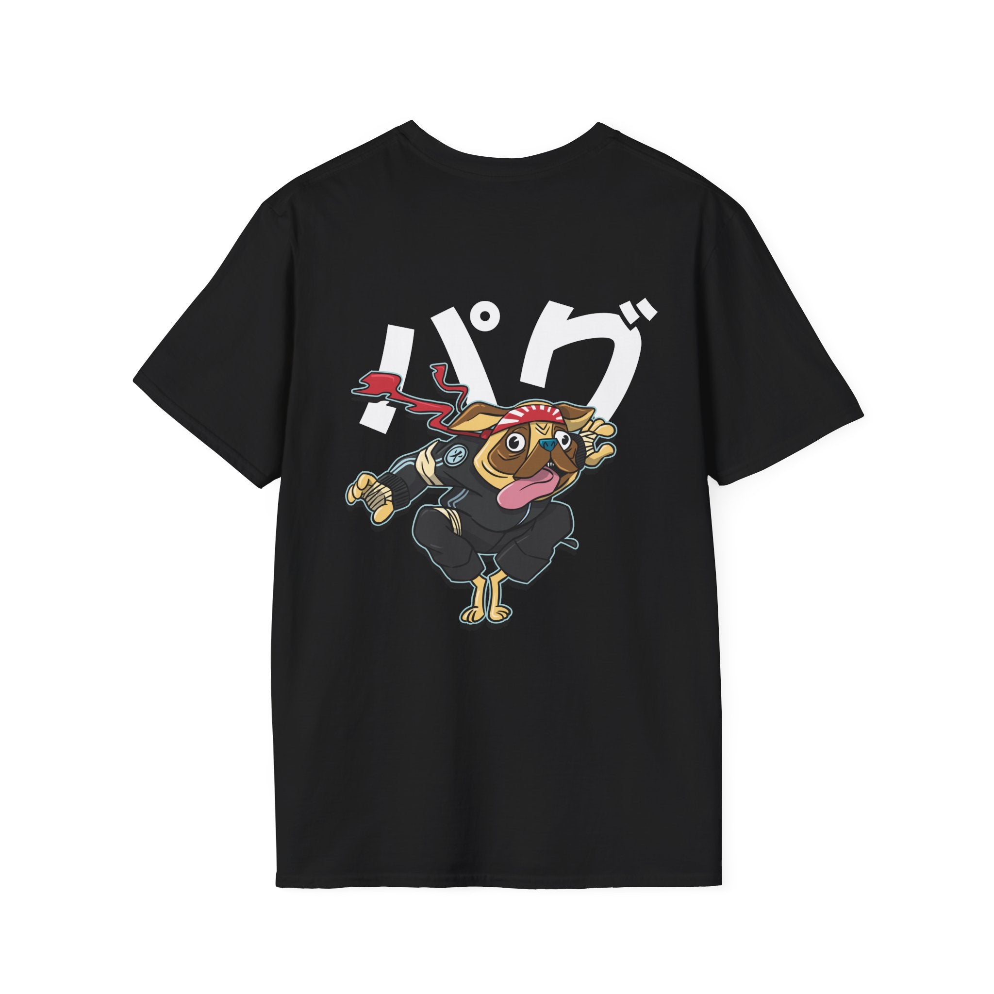 Pug - Warrior Animals - Unisex T-Shirt - Back Print