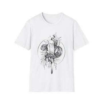 Hand drawn dead Bird - Hand Drawn Dark Gothic - Unisex T-Shirt