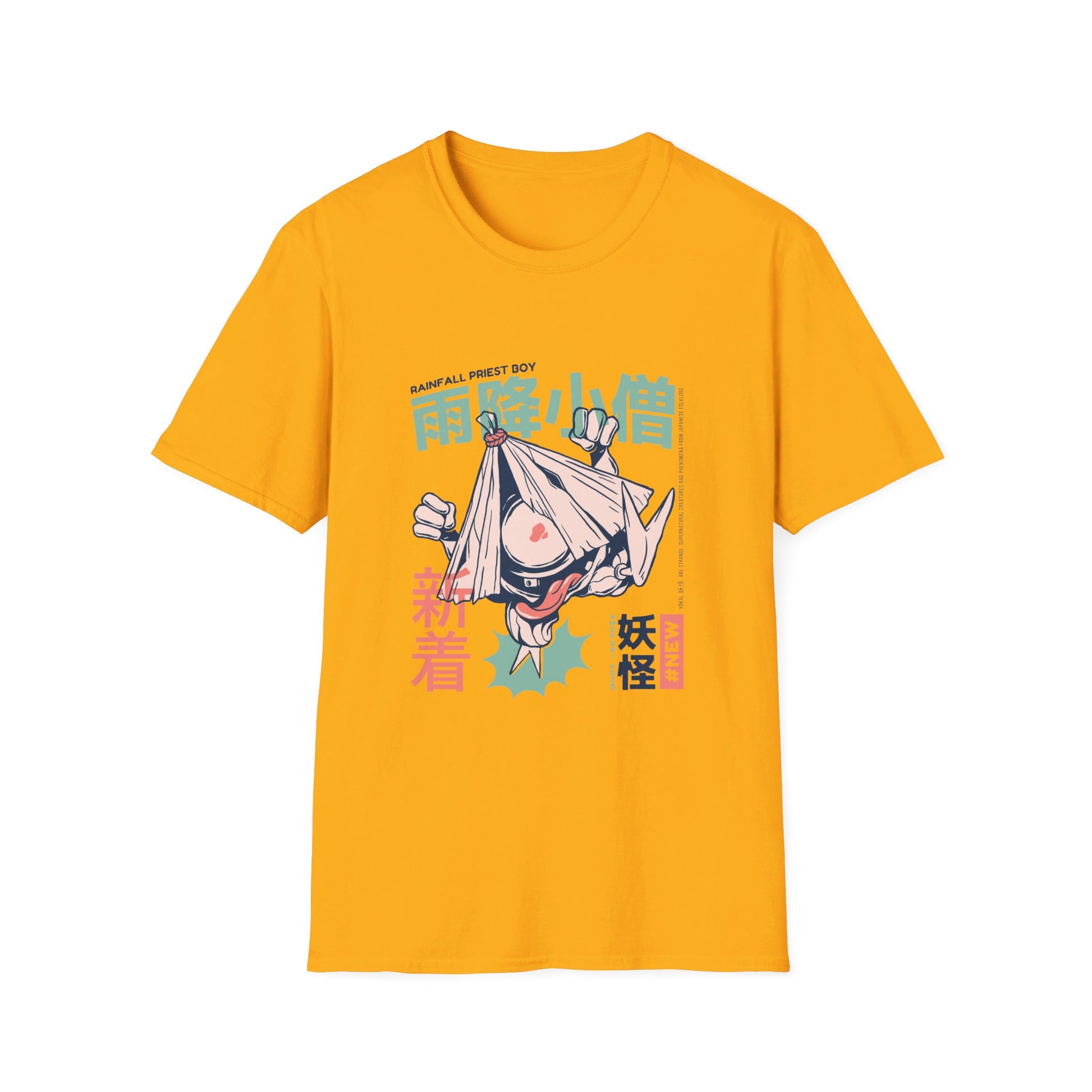 Amefuri Kozo - Japanese Yokai - Front Design - Premium Bio Unisex T-Shirt - Pure Face Streetwear