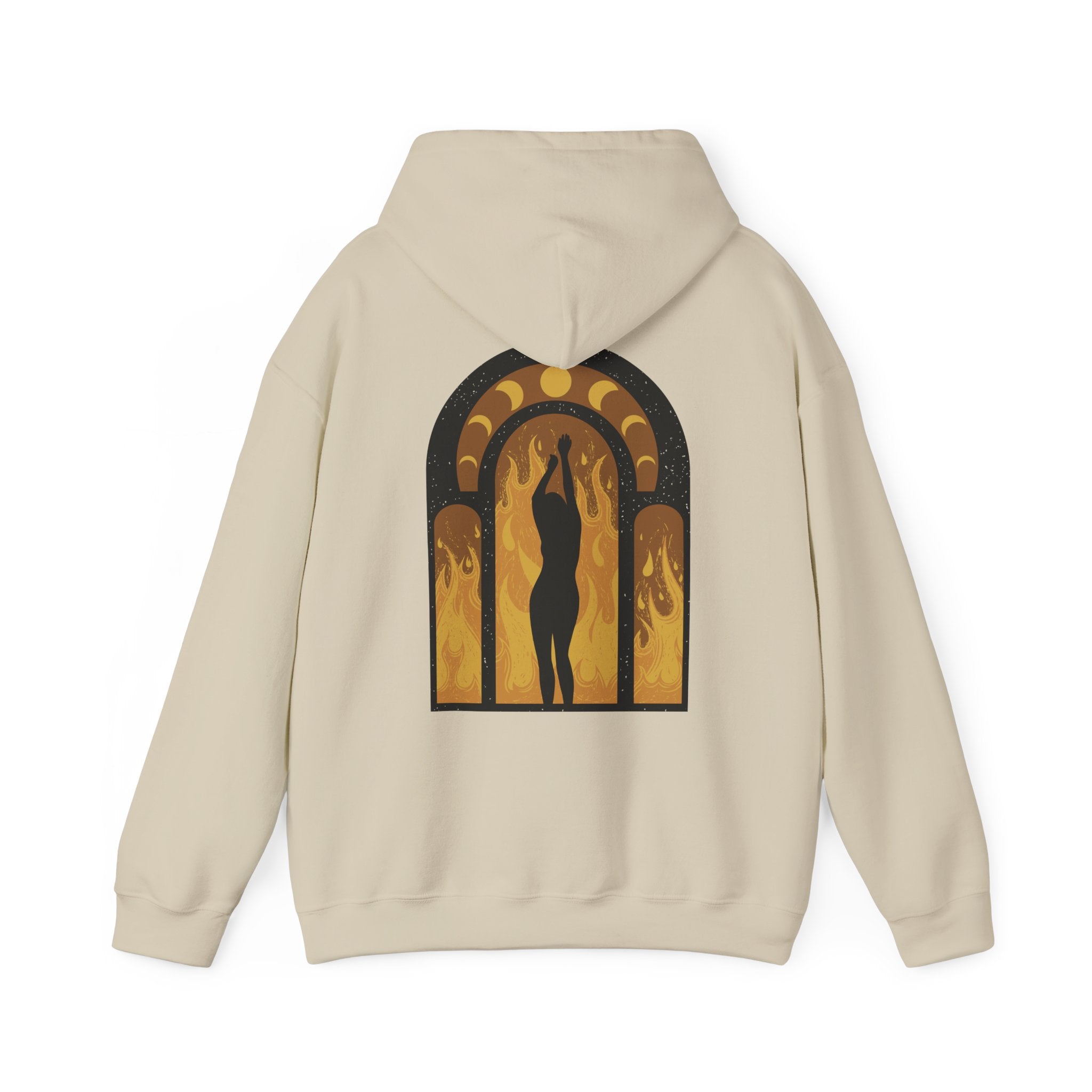 Witch Woman in a Fire - Wicked Magic Witches - Unisex Hoodie