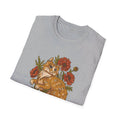 Red Cat Poppies - Animals In Nature - Front Design - Premium Bio Unisex T-Shirt - Pure Face Streetwear