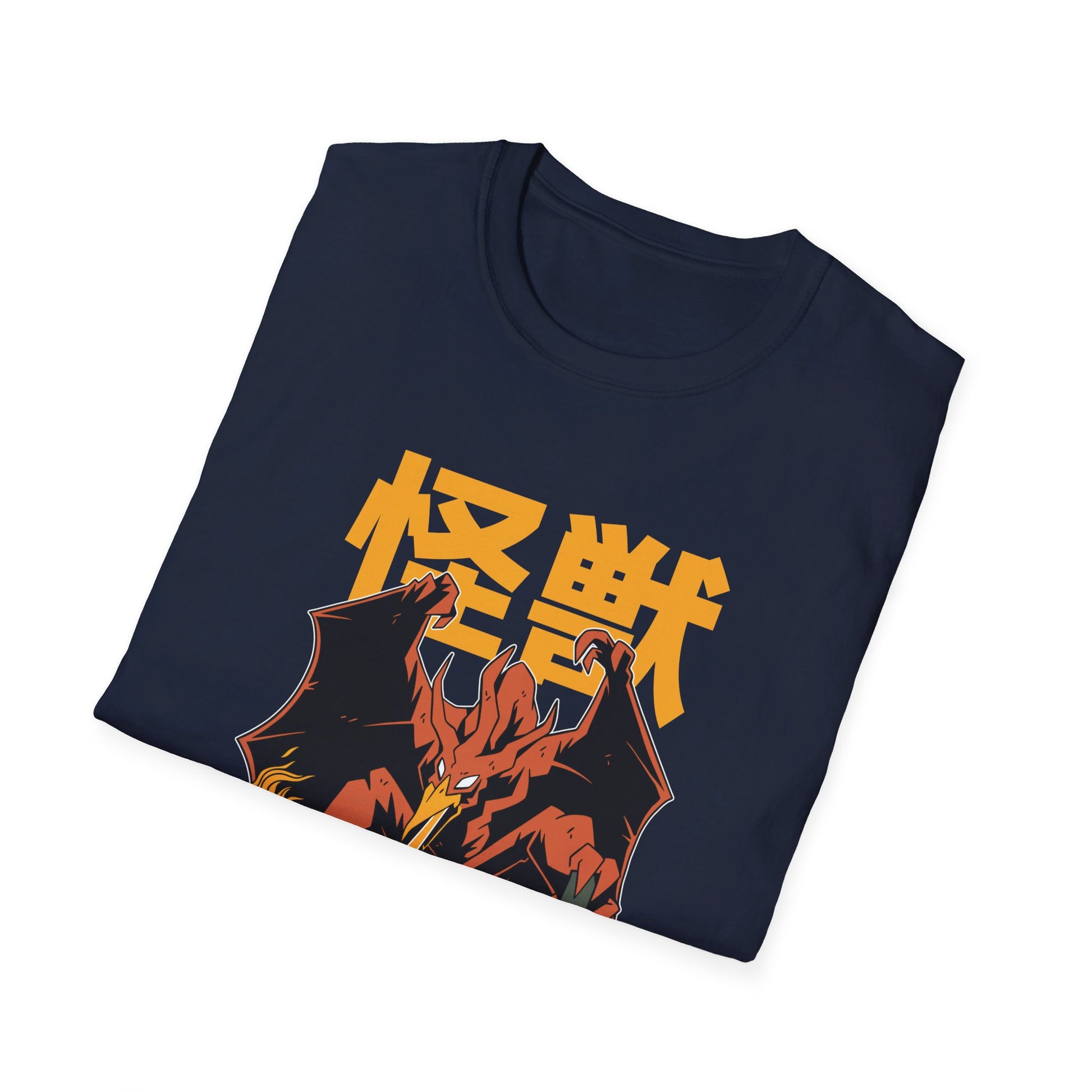 Fire Dragon - Kaiju Monster - Front Design - Premium Bio Unisex T-Shirt - Pure Face Streetwear