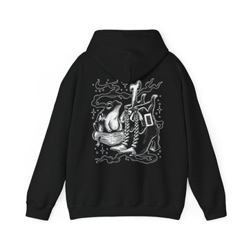 Witch Elements - Dark Magic In Black & White - Unisex Hoodie