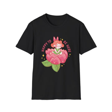 Happy Flower Girl - Floral Children - Unisex T-Shirt