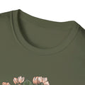 Sparrow Cherry Blossom - Animals In Nature - Front Design - Premium Bio Unisex T-Shirt - Pure Face Streetwear