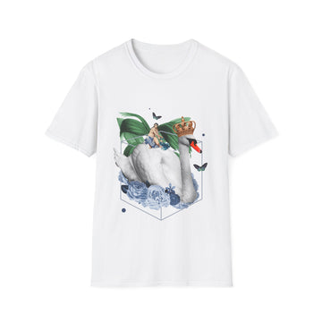 Swan - Quirky Collage - Unisex T-Shirt