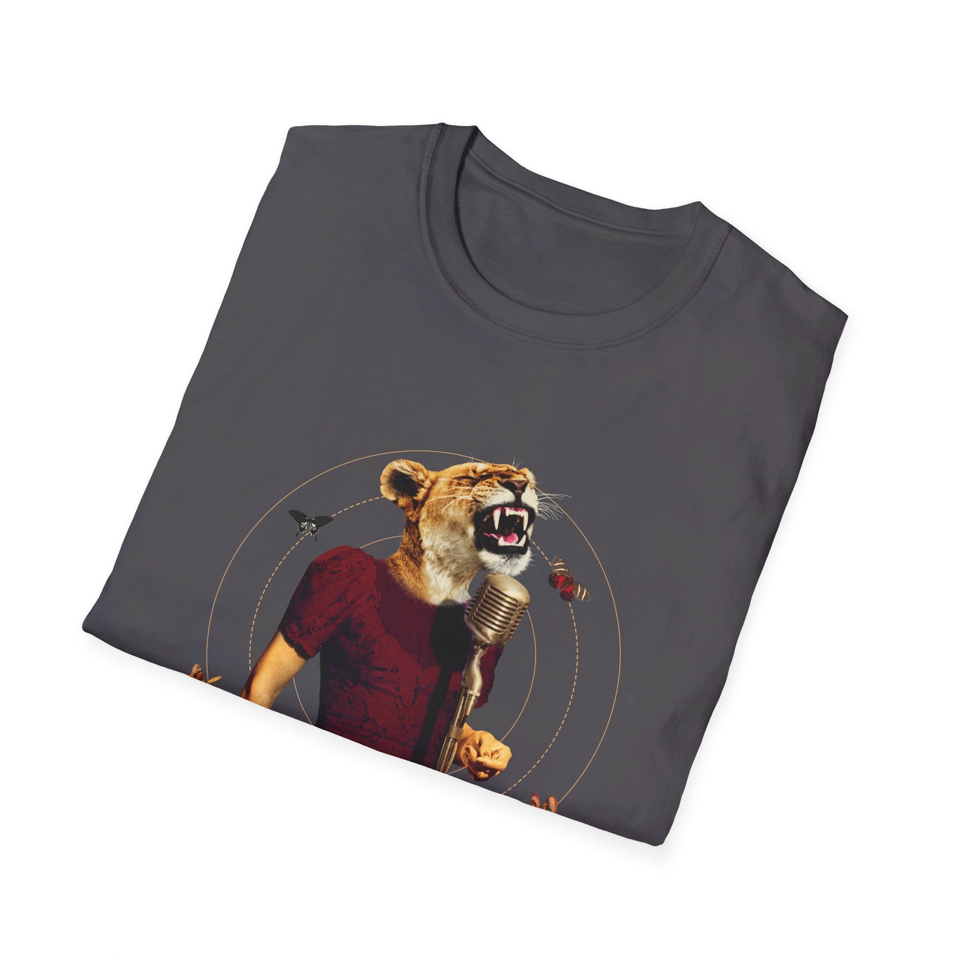 Lioness - Animal Human - Front Design - Premium Bio Unisex T-Shirt - Pure Face Streetwear