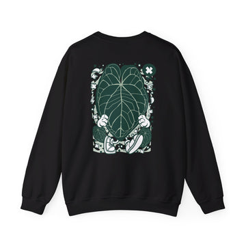 Anthurium Magnificum - Cartoon Plants - Back Design - Premium Unisex Heavy Blend™ Crewneck Sweatshirt