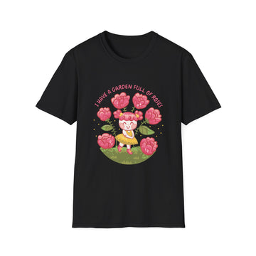 Cute Flower Girl - Floral Children - Unisex T-Shirt