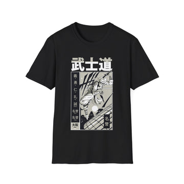 Flying Ninja - Samurai Manga - Unisex T-Shirt - Front Print