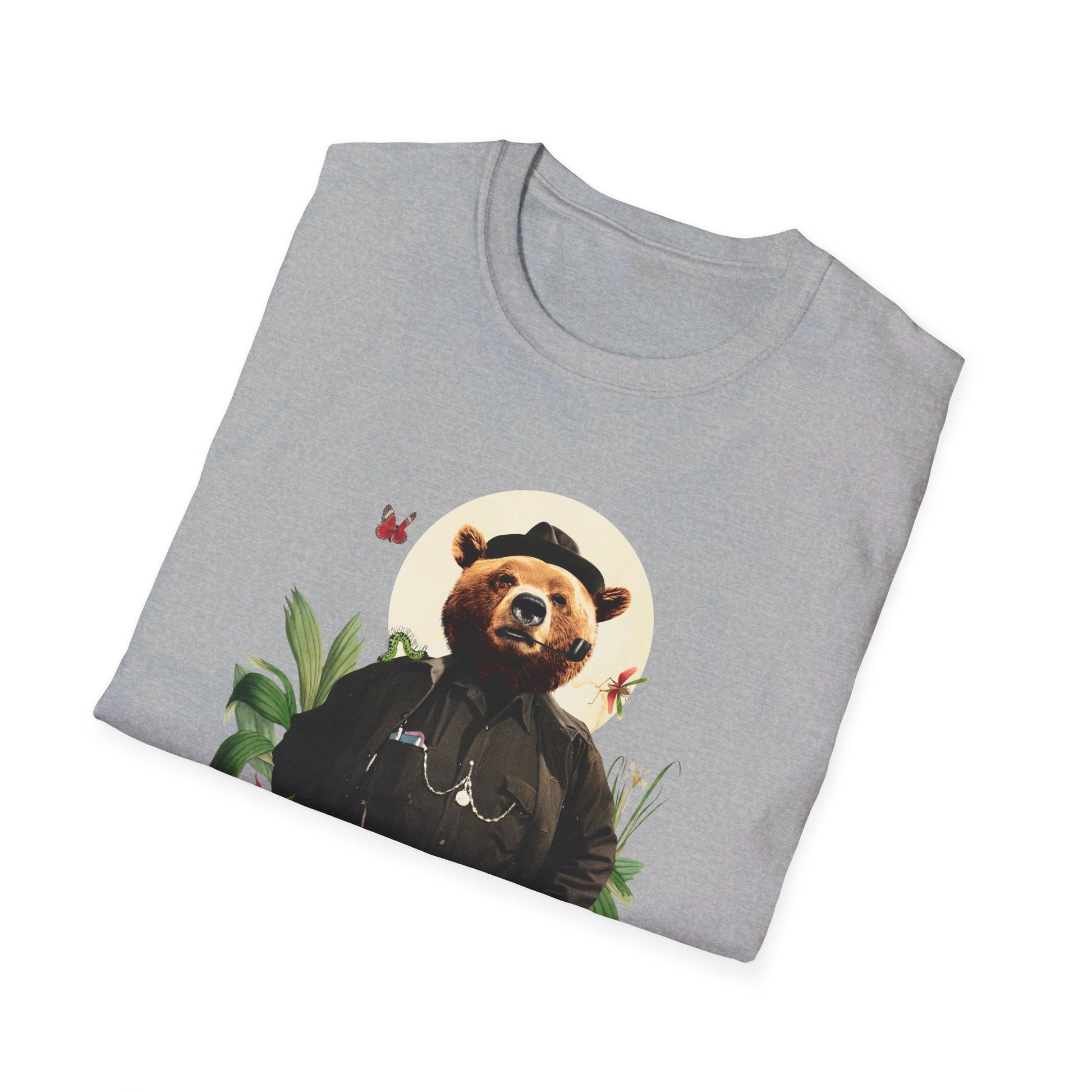 Bear - Animal Human - Front Design - Premium Bio Unisex T-Shirt - Pure Face Streetwear