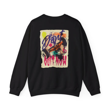 Skatetruck - Urban Graffiti - Back Design - Premium Unisex Heavy Blend™ Crewneck Sweatshirt