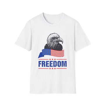 Freedom Eagle - American Patriots - Front Design - Premium Bio Unisex T-Shirt