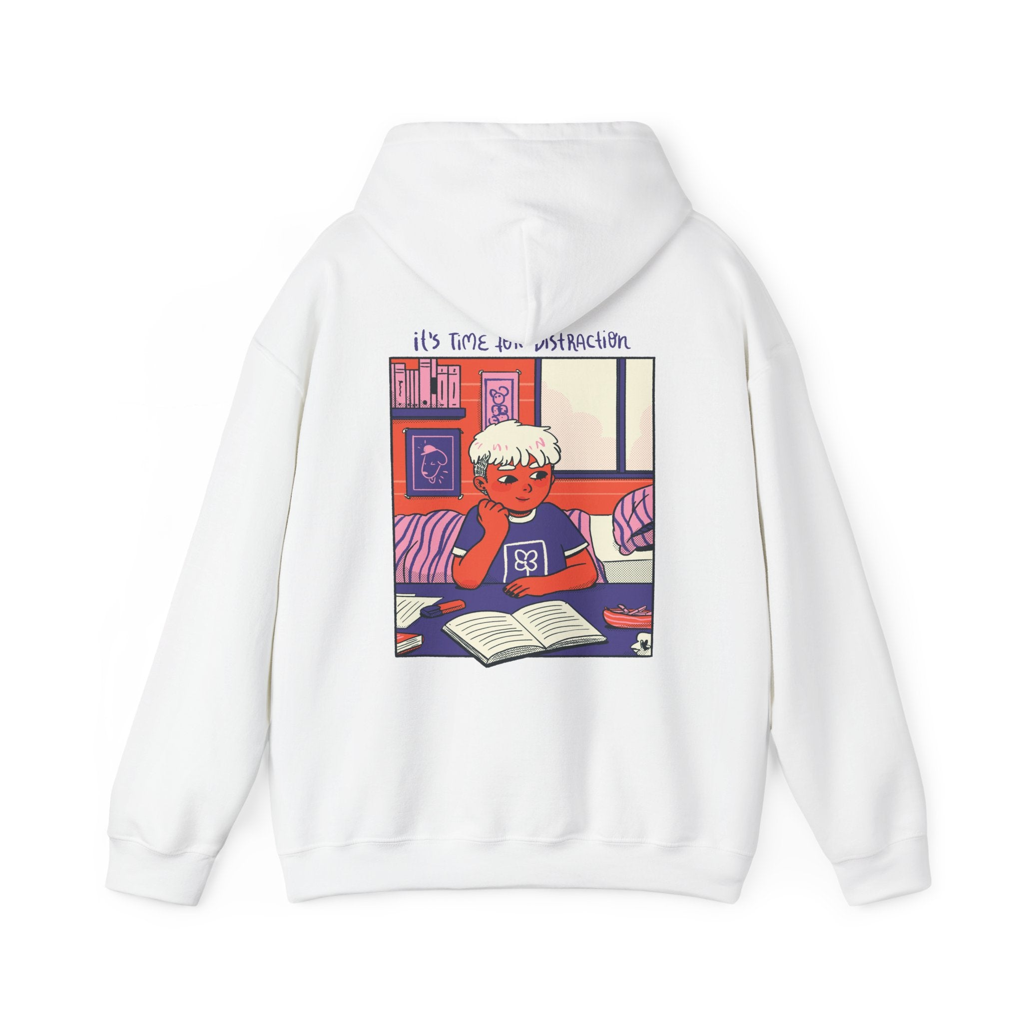 Girl learning - Cozy at Home - Unisex Hoodie