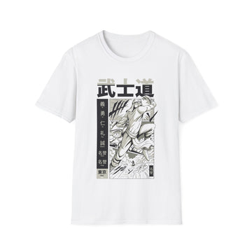 Defeated by the Ninja - Samurai Manga - Unisex T-Shirt - Front Print