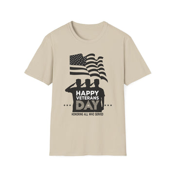 Happy Veterans Day - Veteran - Front Design - Premium Bio Unisex T-Shirt