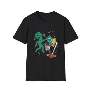 Alien playing Space Basketball - Alien Hobby Activities - Unisex T-Shirt