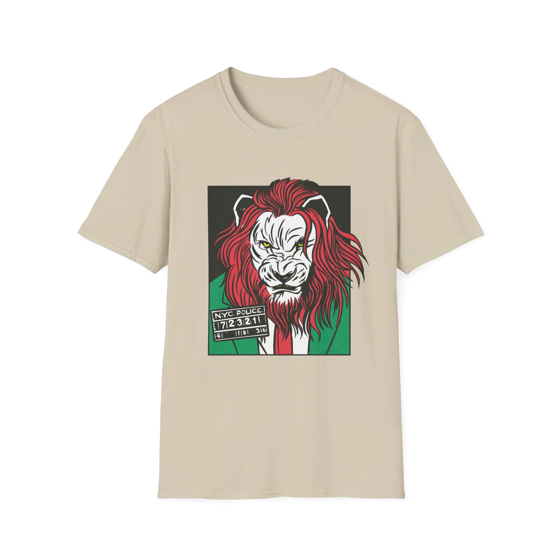 Lion Gangster - Comic Mafia - Front Design - Premium Bio Unisex T-Shirt - Pure Face Streetwear