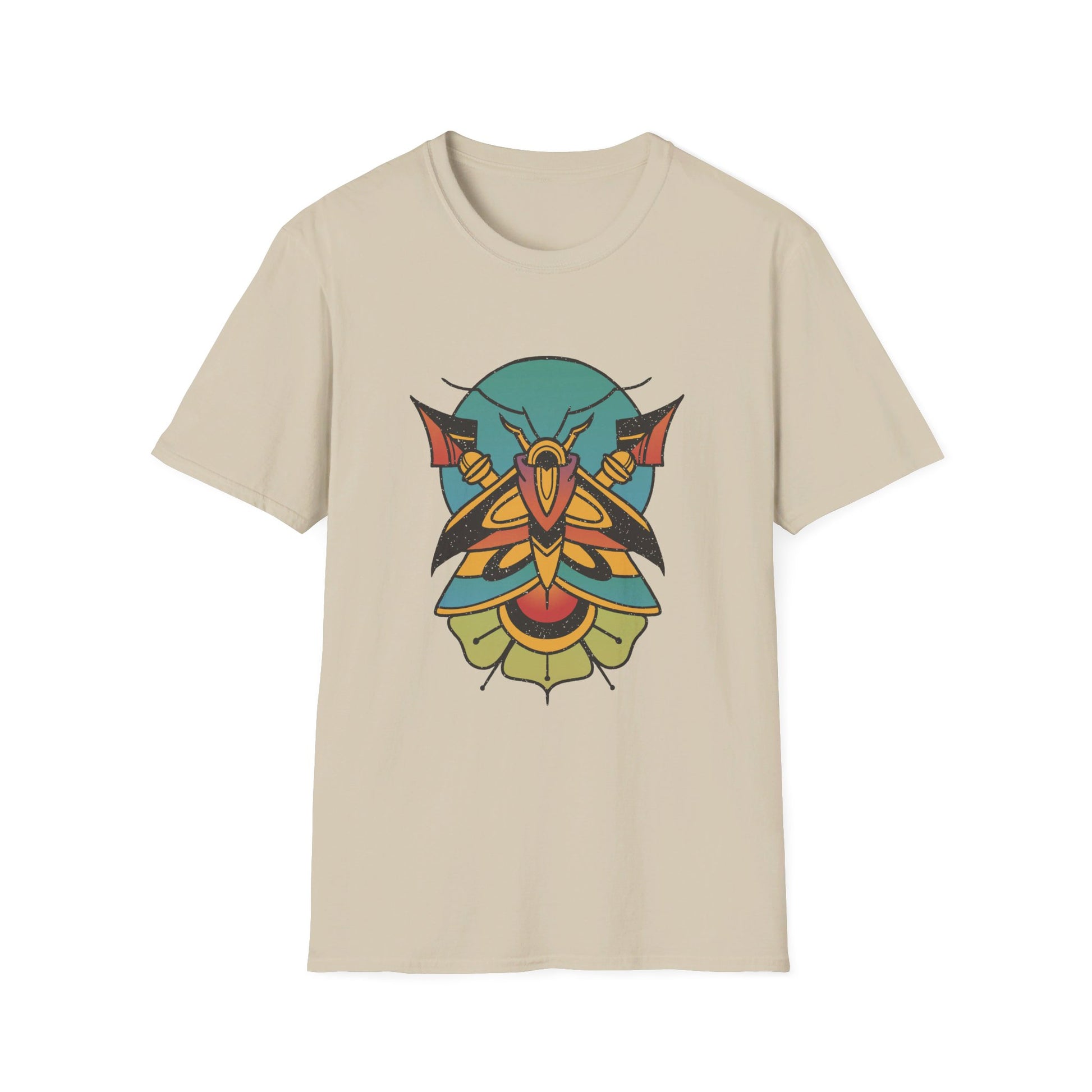 Moth Tattoo - Old School Tattoo - Front Design - Premium Bio Unisex T-Shirt - Pure Face Streetwear