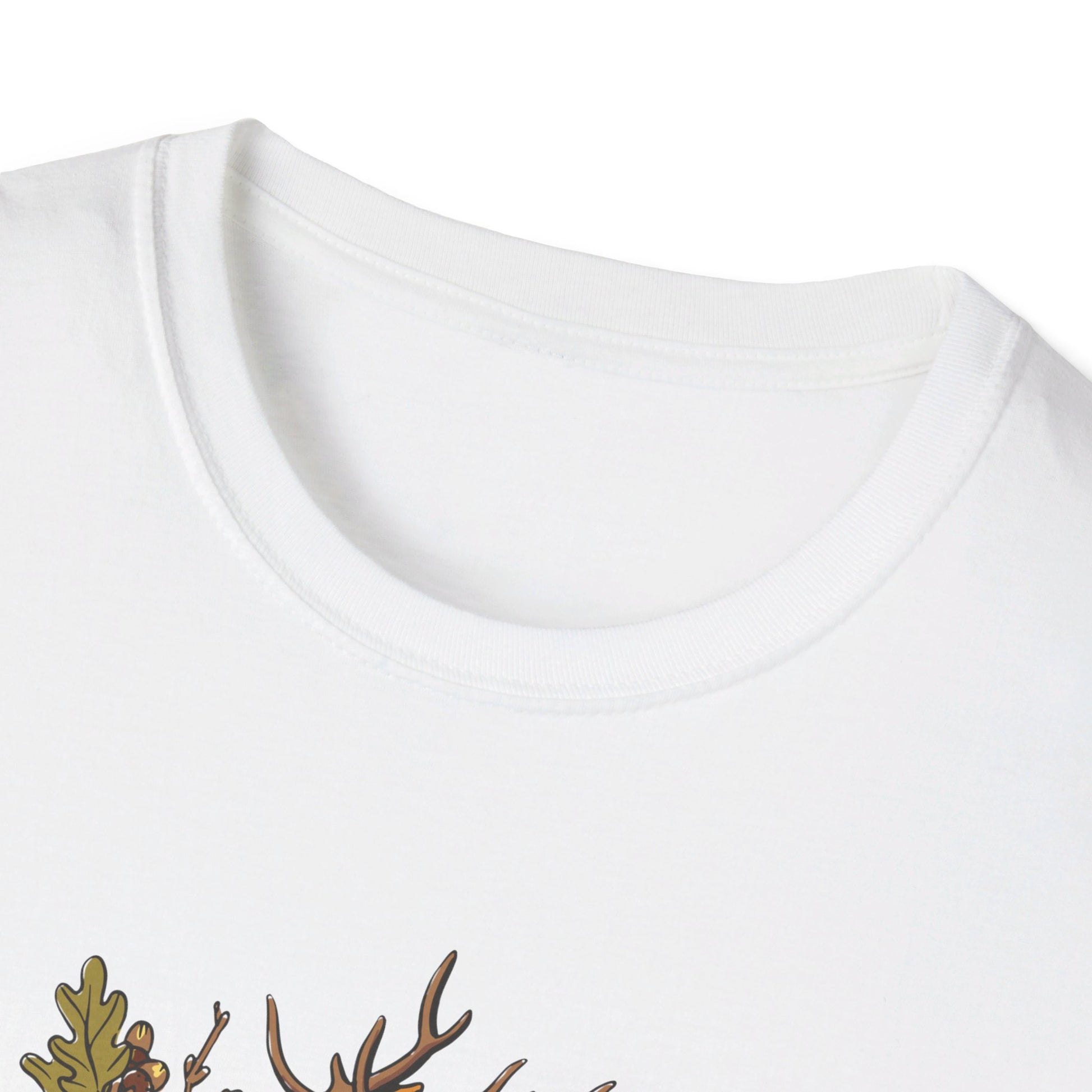 Deer Oak - Animals In Nature - Front Design - Premium Bio Unisex T-Shirt - Pure Face Streetwear